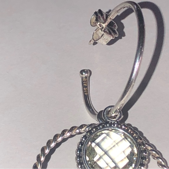 Retired Pandora Autumn Skies Compose Earring Set 925 Ale - Picture 11 of 13